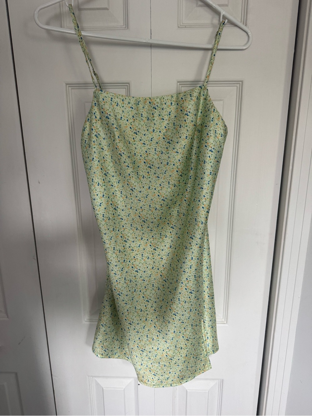 Princess Polly Light Green Floral Mini Slip Dress